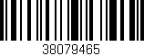 Código de barras (EAN, GTIN, SKU, ISBN): '38079465'