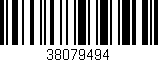 Código de barras (EAN, GTIN, SKU, ISBN): '38079494'