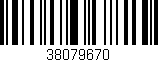 Código de barras (EAN, GTIN, SKU, ISBN): '38079670'