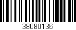 Código de barras (EAN, GTIN, SKU, ISBN): '38080136'