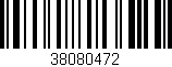 Código de barras (EAN, GTIN, SKU, ISBN): '38080472'