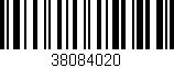 Código de barras (EAN, GTIN, SKU, ISBN): '38084020'