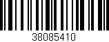 Código de barras (EAN, GTIN, SKU, ISBN): '38085410'