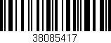 Código de barras (EAN, GTIN, SKU, ISBN): '38085417'