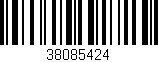 Código de barras (EAN, GTIN, SKU, ISBN): '38085424'
