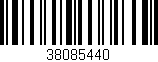 Código de barras (EAN, GTIN, SKU, ISBN): '38085440'