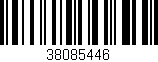 Código de barras (EAN, GTIN, SKU, ISBN): '38085446'