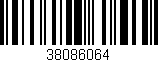 Código de barras (EAN, GTIN, SKU, ISBN): '38086064'