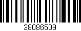 Código de barras (EAN, GTIN, SKU, ISBN): '38086509'