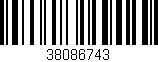 Código de barras (EAN, GTIN, SKU, ISBN): '38086743'