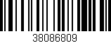 Código de barras (EAN, GTIN, SKU, ISBN): '38086809'