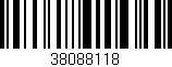 Código de barras (EAN, GTIN, SKU, ISBN): '38088118'