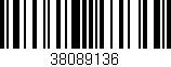 Código de barras (EAN, GTIN, SKU, ISBN): '38089136'