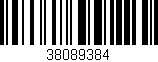 Código de barras (EAN, GTIN, SKU, ISBN): '38089384'
