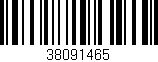 Código de barras (EAN, GTIN, SKU, ISBN): '38091465'