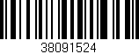 Código de barras (EAN, GTIN, SKU, ISBN): '38091524'