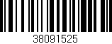 Código de barras (EAN, GTIN, SKU, ISBN): '38091525'