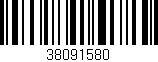 Código de barras (EAN, GTIN, SKU, ISBN): '38091580'