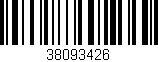 Código de barras (EAN, GTIN, SKU, ISBN): '38093426'