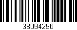 Código de barras (EAN, GTIN, SKU, ISBN): '38094296'