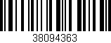 Código de barras (EAN, GTIN, SKU, ISBN): '38094363'
