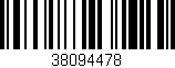 Código de barras (EAN, GTIN, SKU, ISBN): '38094478'