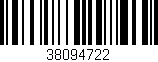 Código de barras (EAN, GTIN, SKU, ISBN): '38094722'