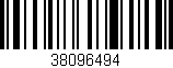 Código de barras (EAN, GTIN, SKU, ISBN): '38096494'