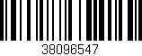 Código de barras (EAN, GTIN, SKU, ISBN): '38096547'