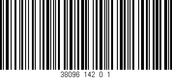 Código de barras (EAN, GTIN, SKU, ISBN): '38096_142_0_1'