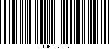 Código de barras (EAN, GTIN, SKU, ISBN): '38096_142_0_2'