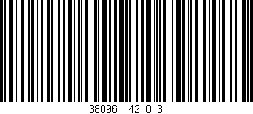 Código de barras (EAN, GTIN, SKU, ISBN): '38096_142_0_3'