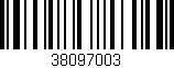 Código de barras (EAN, GTIN, SKU, ISBN): '38097003'