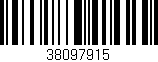 Código de barras (EAN, GTIN, SKU, ISBN): '38097915'
