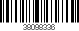 Código de barras (EAN, GTIN, SKU, ISBN): '38098336'