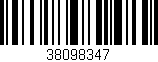Código de barras (EAN, GTIN, SKU, ISBN): '38098347'