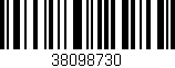 Código de barras (EAN, GTIN, SKU, ISBN): '38098730'