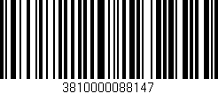 Código de barras (EAN, GTIN, SKU, ISBN): '3810000088147'