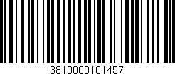 Código de barras (EAN, GTIN, SKU, ISBN): '3810000101457'