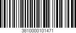 Código de barras (EAN, GTIN, SKU, ISBN): '3810000101471'