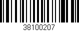Código de barras (EAN, GTIN, SKU, ISBN): '38100207'
