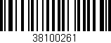 Código de barras (EAN, GTIN, SKU, ISBN): '38100261'