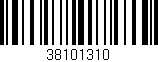 Código de barras (EAN, GTIN, SKU, ISBN): '38101310'