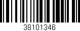 Código de barras (EAN, GTIN, SKU, ISBN): '38101346'