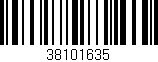 Código de barras (EAN, GTIN, SKU, ISBN): '38101635'