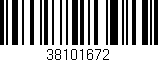 Código de barras (EAN, GTIN, SKU, ISBN): '38101672'