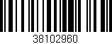 Código de barras (EAN, GTIN, SKU, ISBN): '38102960'