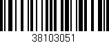 Código de barras (EAN, GTIN, SKU, ISBN): '38103051'