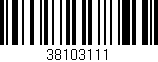 Código de barras (EAN, GTIN, SKU, ISBN): '38103111'