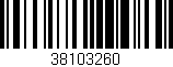 Código de barras (EAN, GTIN, SKU, ISBN): '38103260'